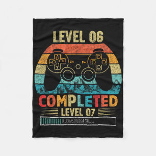 Level 6 Completed Level 7 Loading 6th Birthday Vid Fleece Blanket