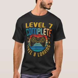 Level 7 Complete Level 8 Loading 7th Birthday Vide T-Shirt