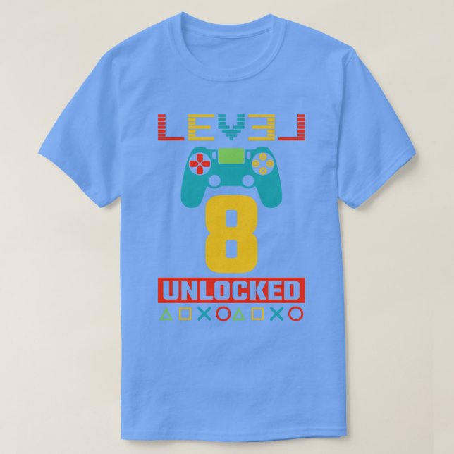 Level 8 Unlocked T-Shirt (Design Front)
