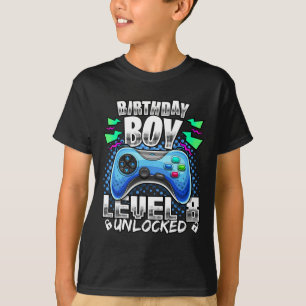 Level 8 Unlocked Video Game 8th Birthday Gamer Gif T-Shirt