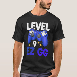 Level 9 EZ GG 9th Gamer Boy Teenager Controller Bi T-Shirt