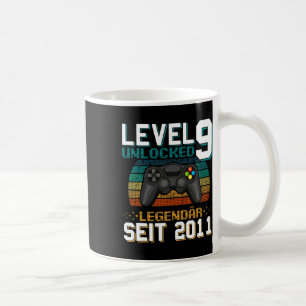 Level 9 Unlocked Awesome Since 2016 9th Birthday G Coffee Mug
