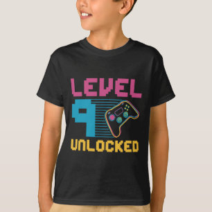 Level 9 Unlocked Gaming Birthday 1 T-Shirt