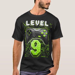 Level 9 Video Game Controller 9th Birthday Gamer G T-Shirt