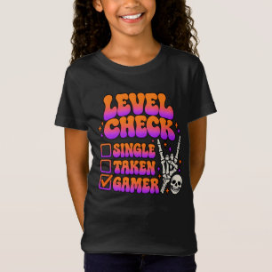 Level check gamer humour for gaming fans T-Shirt
