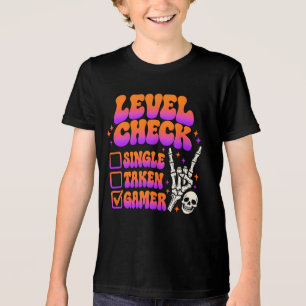 Level check gamer humour for gaming fans Tri-Blend shirt