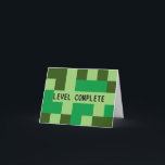 Level Complete Gamer's Thank You Card<br><div class="desc">A gamer's favourite thank you! Reminiscent of the world's best-selling video game,  this thank you completes your video-game themed party or is a great thank-you card on it's own.</div>