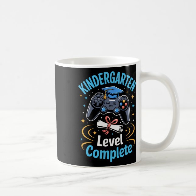 Level Complete Kindergarten Gamer Student Graduati Coffee Mug (Right)