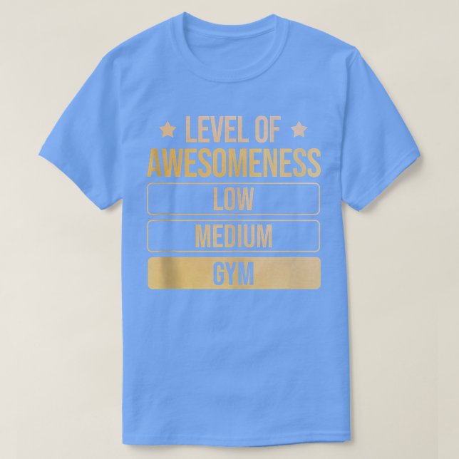 Level Of Awesomeness Gym Tank Top (Design Front)