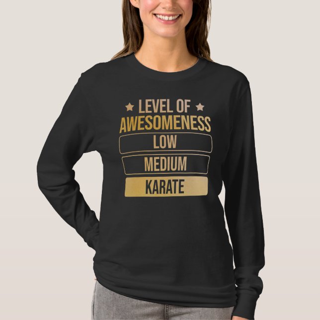 Level Of Awesomeness Karate T-Shirt (Front)