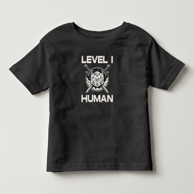 Level One Human Gaming Baby Bodysuit (Front)