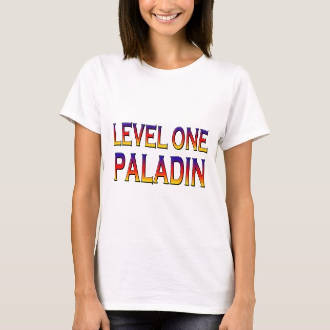 Level one paladin T-Shirt (Front)