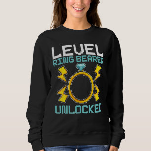 Level Ringbearer Unlocked Page Boy Wedding Video G Sweatshirt