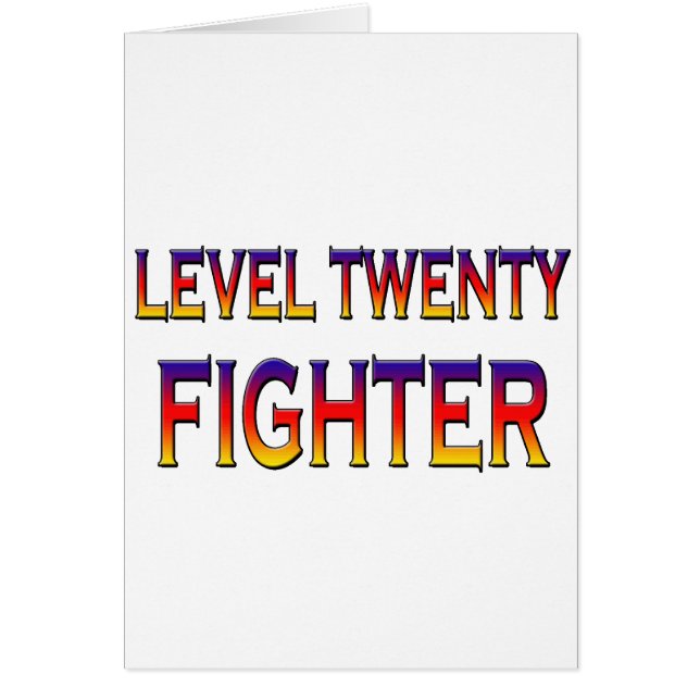Level twenty fighter (Front)