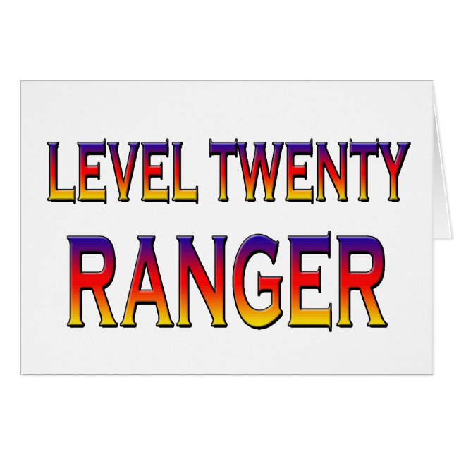 Level twenty ranger (Front Horizontal)