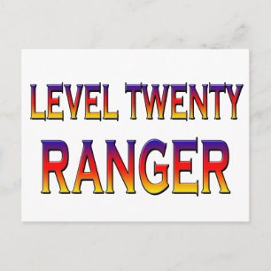 Level twenty ranger postcard