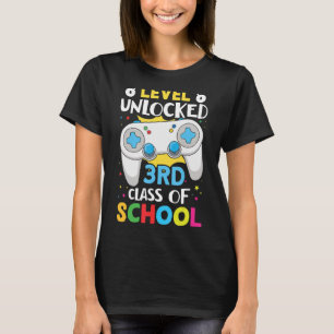 Level Unlocked 3rd Grade Primary School Schulkind T-Shirt