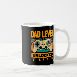 Level Unlocked Father39s Day New Dad Coffee Mug