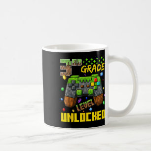 Level Unlocked Gamer Tee For Third Grade Boys Coffee Mug