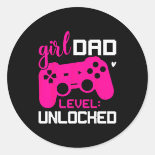 Level_ Unlocked New For Hostal Classic Round Sticker