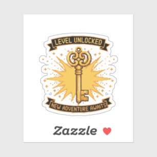 Level Unlocked Retro Gaming Pixel Art Key   New 