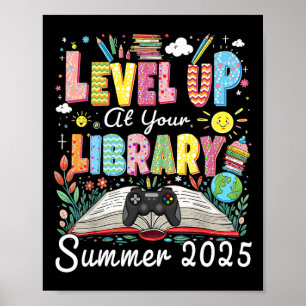 Level Up At Your Library Summer 2025 Read Gamer Bo Poster