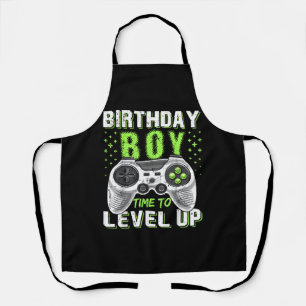 Level Up Birthday Boy Video Game Apron