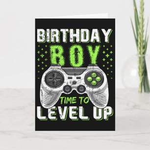 Level Up Birthday Boy Video Game - Clic Fit1 Card