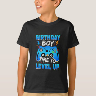 Level Up Birthday Boy Video Game T-Shirt