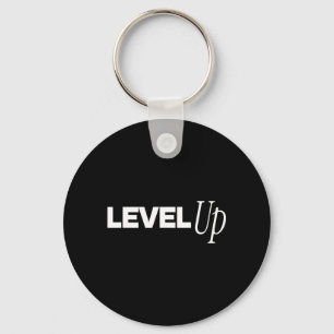 Level Up - Birthday Gamers Inspirational Key Ring