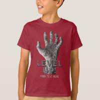 "Level Up!" custom text Zombie Hand clothing