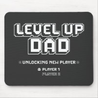 Level Up Gamer Dad Daddy Funny Fathers Day
