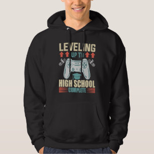 Level Up Highschool Complete Video Gamer 2021 Grad Hoodie