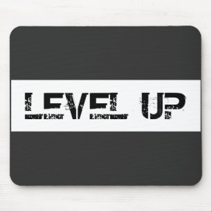 Level Up Inspirational / Motivational Saying Mouse Pad