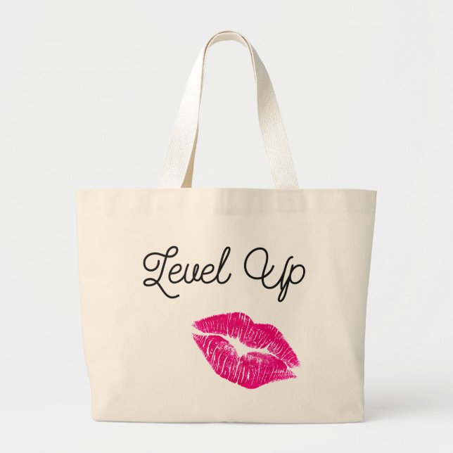 Level Up Kiss Tote (Front)