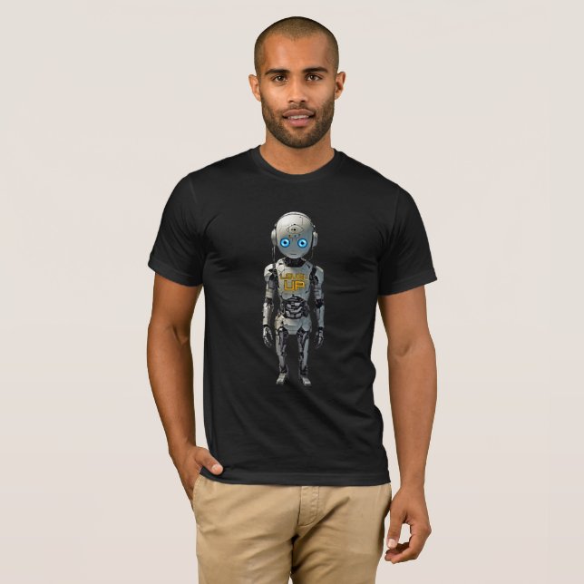 Level Up - Robot with Third Tech Eye T-Shirt (Front Full)