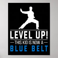 Level Up! This Kid Is Now A Blue Belt Karate Award