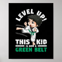 Level Up This Kid Is Now A Green Belt Karate