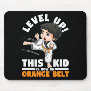Level Up This Kid Is Now An Orange Belt Karate Mar Mouse Pad