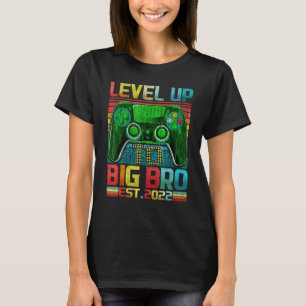 Level Up To Big Brother 2022 Pregnancy Baby Announ T-Shirt