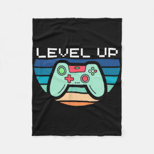 Level Up Video Game Controller  Fleece Blanket