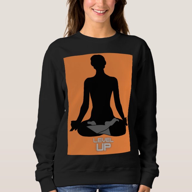 Level Up With Yoga Active Sweatshirt (Front)