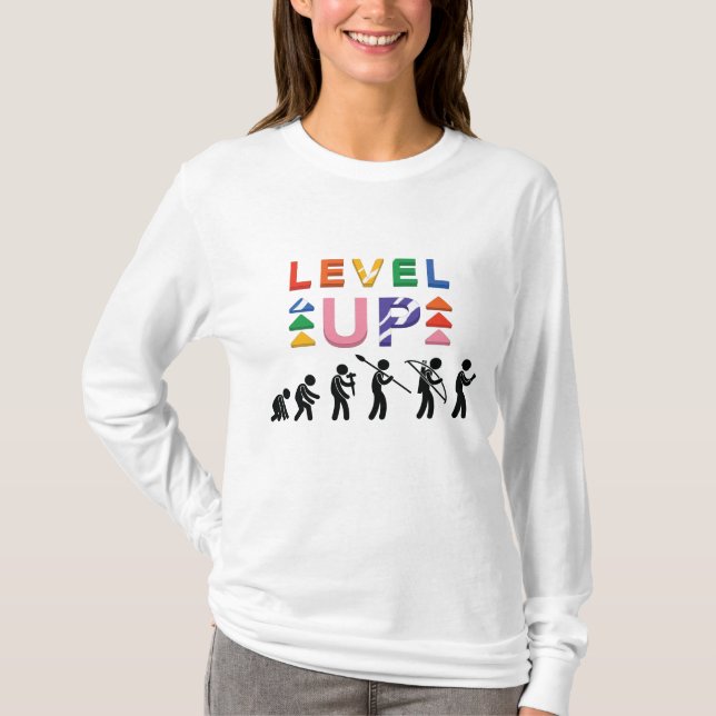 Level Up Your Humanity T-Shirt (Front)