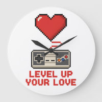Level Up Your Love, Retro Pixel Gaming Design