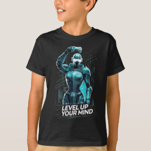 Level Up Your Mind Ai Gamer  T-Shirt