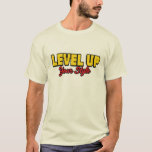 Level Up Your Style T-Shirt – Pixel Gamer Dad Gift<br><div class="desc">For the dad who never stopped levelling up. This bold pixel art design is perfect for the ultimate gaming father. Bright,  retro,  and full of arcade spirit!
Occasions: Birthdays,  casual gifts,  Father’s Day</div>