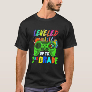 Leveled Up To 3Rd Grade Gamer Back To School First T-Shirt