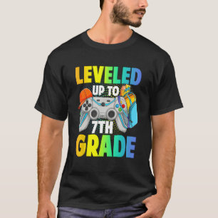 Leveled Up To 7th Grade Video Gamer Back To School T-Shirt