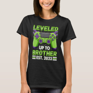 Leveled Up To Brother 2023 Promoted To Big Bro 202 T-Shirt