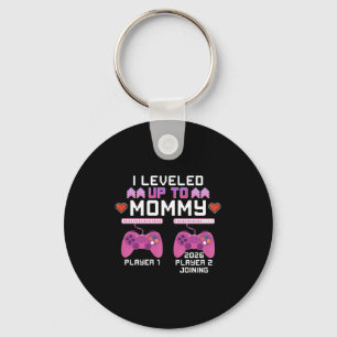 Leveled Up To Mommy Again Funny Gamer Mom Est 2026 Key Ring